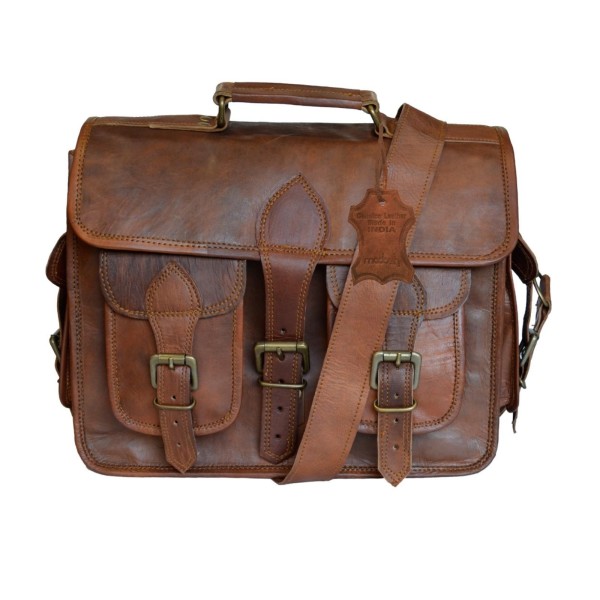 Vintage Genuine  Leather Briefcase Camera Lens DSLR Sony Canon Nikon Bag